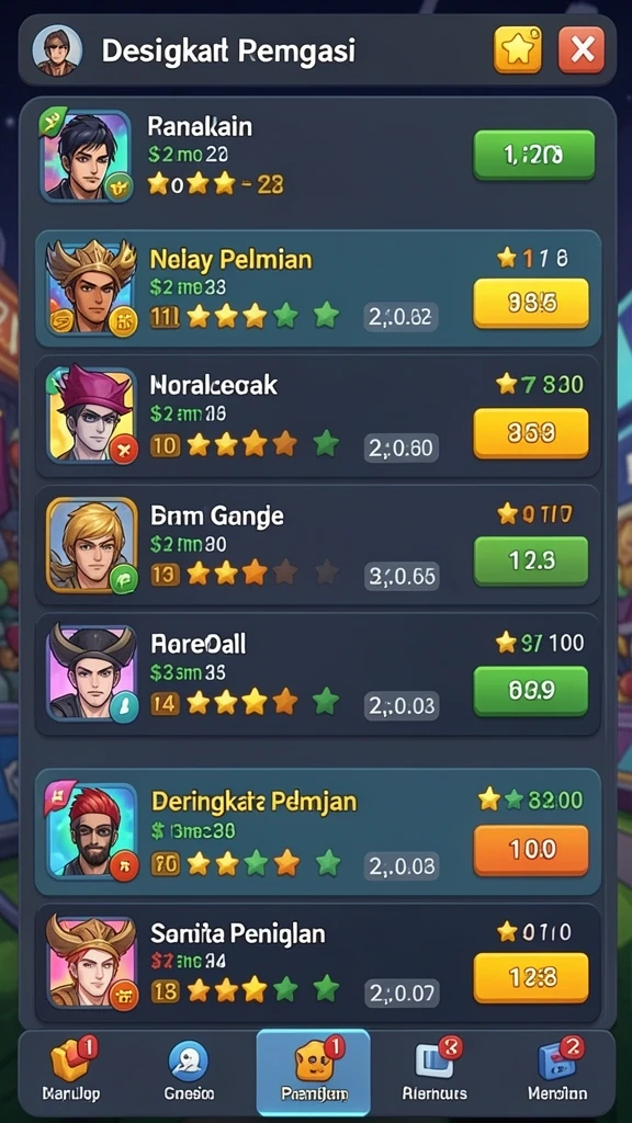 888fw - Tangkapan layar menampilkan peta dunia dalam game.