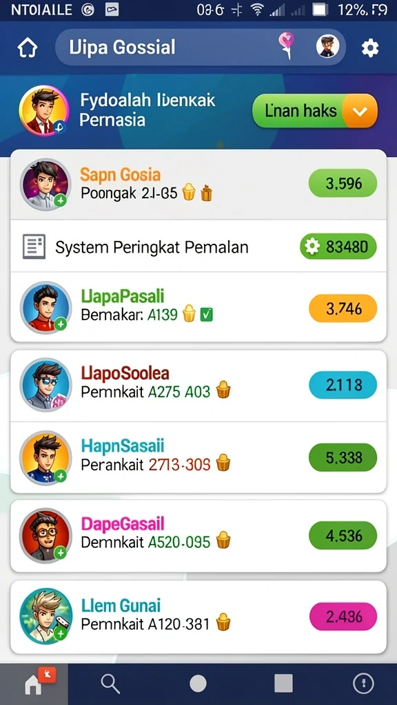 nx888 - Tampilan antarmuka utama yang menarik dan intuitif.