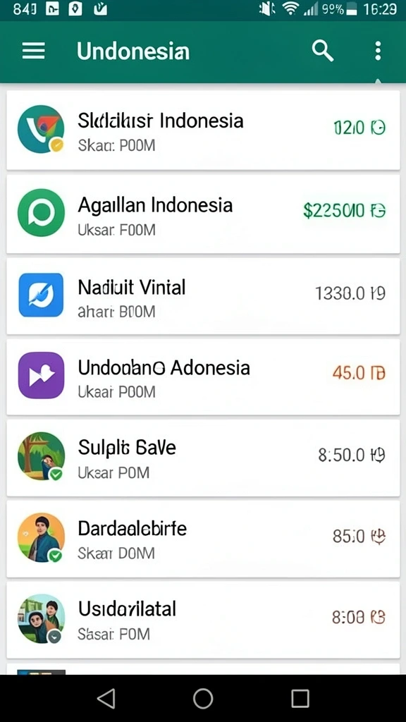 okjkt - Desain antarmuka pengguna yang sederhana dan ramah.